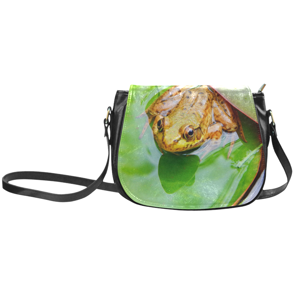 Frog on a Lily-pad Classic Saddle Bag/Large (Model 1648)