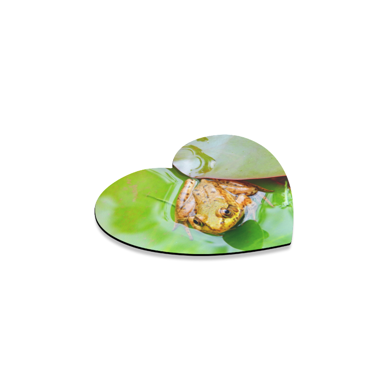 Frog on a Lily-pad Heart Coaster