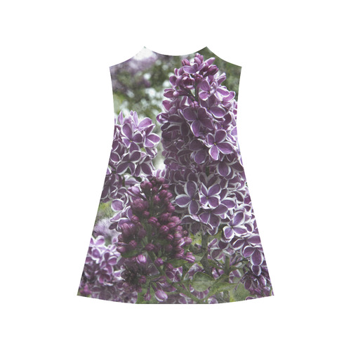 Lilac flowers Alcestis Slip Dress (Model D05)