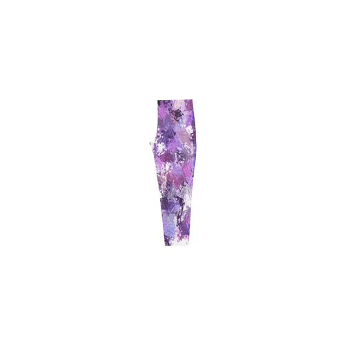 Purple Paint Splatter Capri Legging (Model L02)