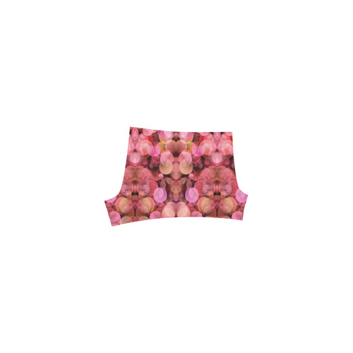Peach and pink bubbles Briseis Skinny Shorts (Model L04)