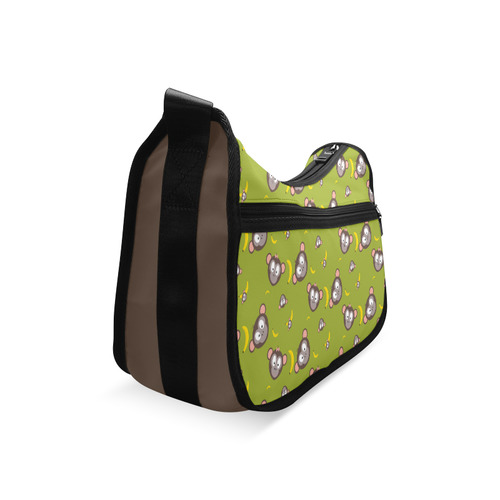 Monkeys with bananas   - monkey and cartoon Crossbody Bags (Model 1616)