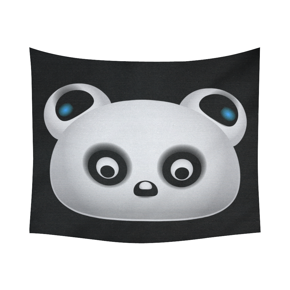 Panda Bear Cotton Linen Wall Tapestry 60"x 51"