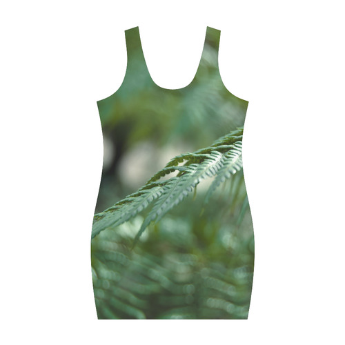 Nature green Medea Vest Dress (Model D06)