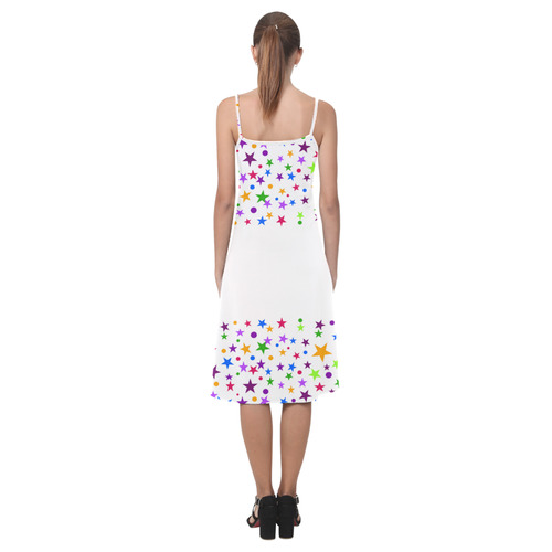 Colorful stars Alcestis Slip Dress (Model D05)