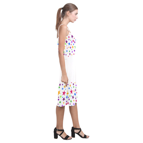 Colorful stars Alcestis Slip Dress (Model D05)
