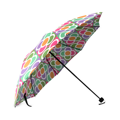 Modernist Floral Tiles Foldable Umbrella (Model U01)