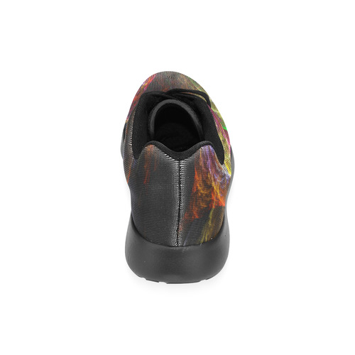 Colorful Abstract Fractal Tornado Women’s Running Shoes (Model 020)