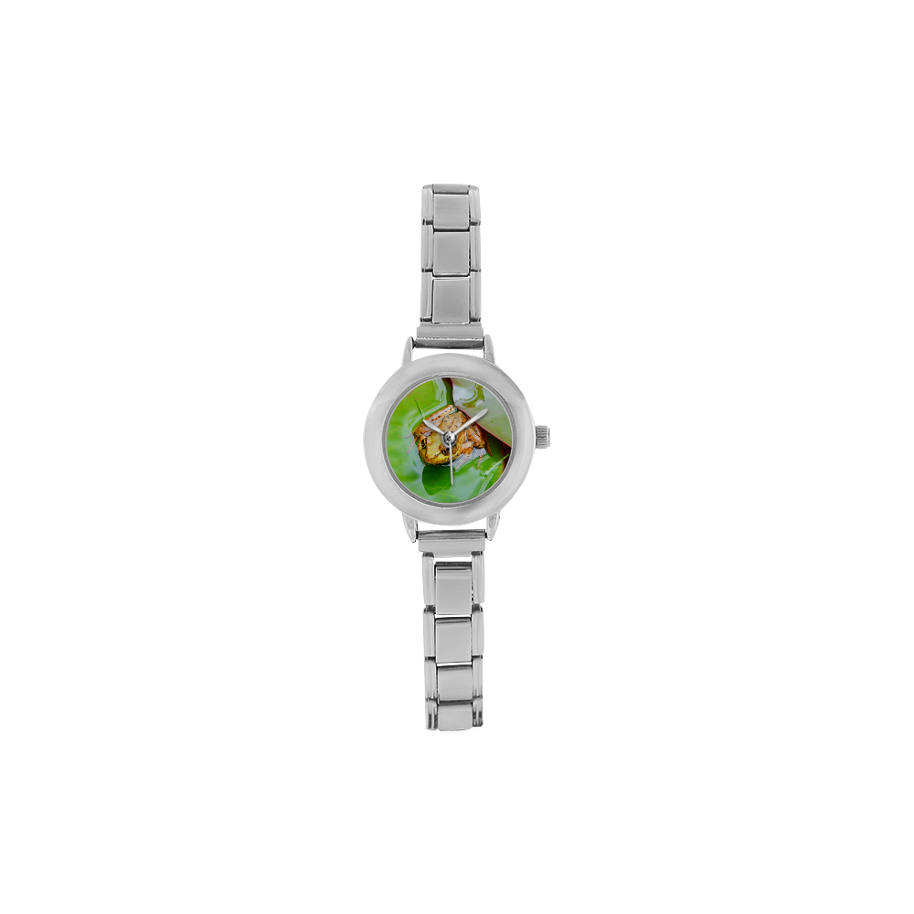 Frog on a Lily-pad Women's Italian Charm Watch(Model 107)