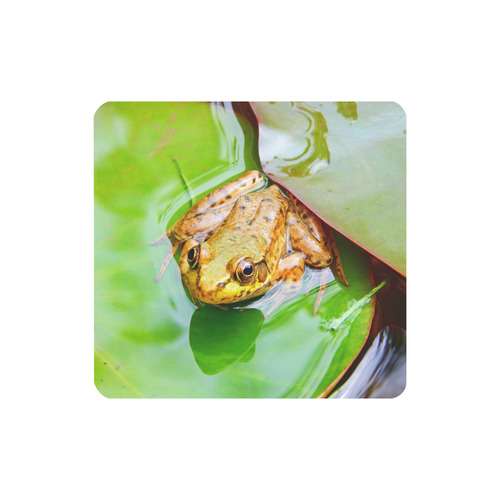 Frog on a Lily-pad Women's Clutch Wallet (Model 1637)