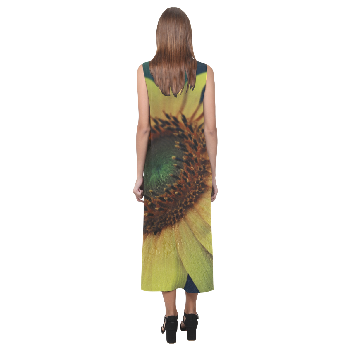 Sunflower Phaedra Sleeveless Open Fork Long Dress (Model D08)