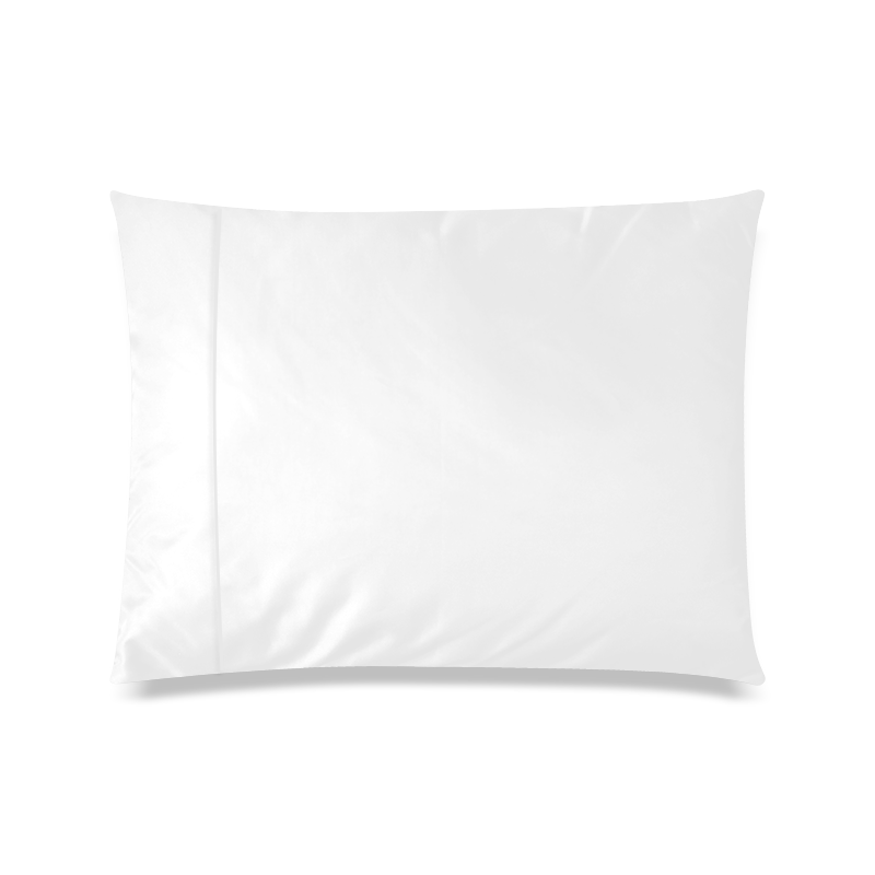 Luxurious white Diamond Pattern Custom Picture Pillow Case 20"x26" (one side)