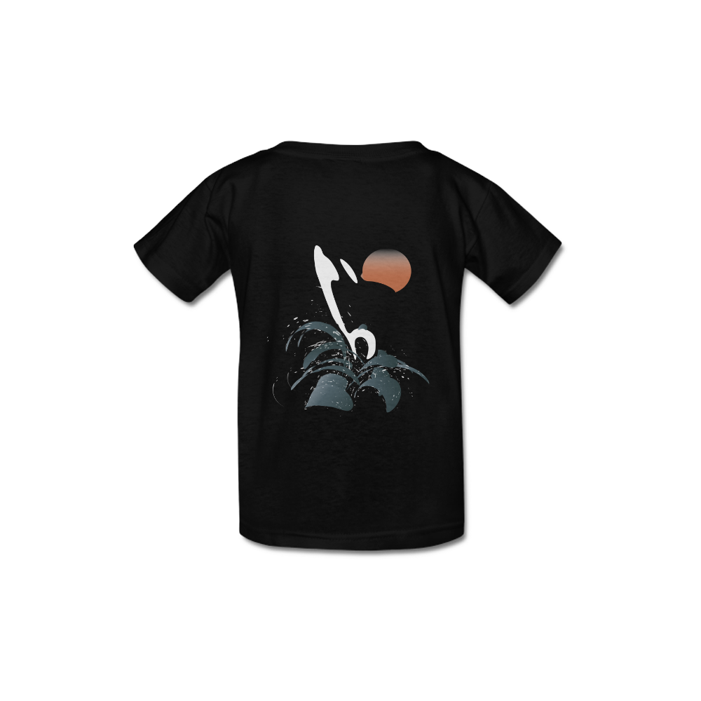 Orca illustration Kid's  Classic T-shirt (Model T22)