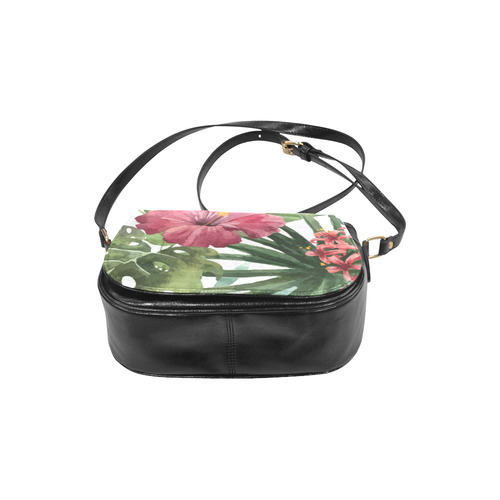 Beautiful Tropical Flowers Nature Floral Classic Saddle Bag/Large (Model 1648)