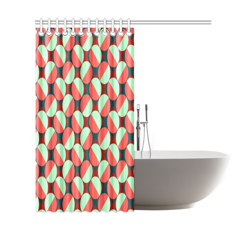 Modernist Geometric Tiles Shower Curtain 69"x70"