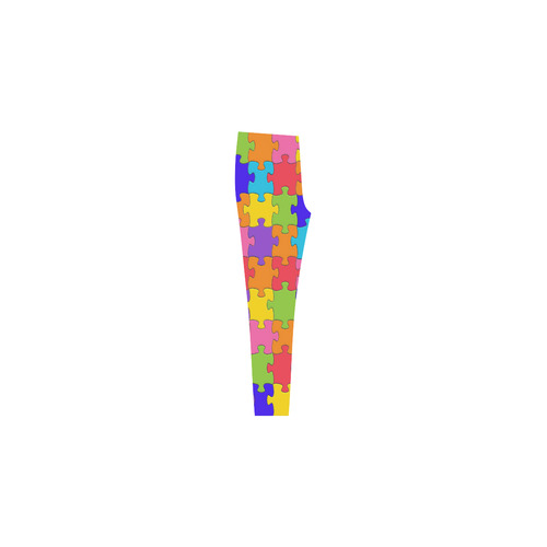 Multicolored Jigsaw Puzzle Cassandra Women's Leggings (Model L01)