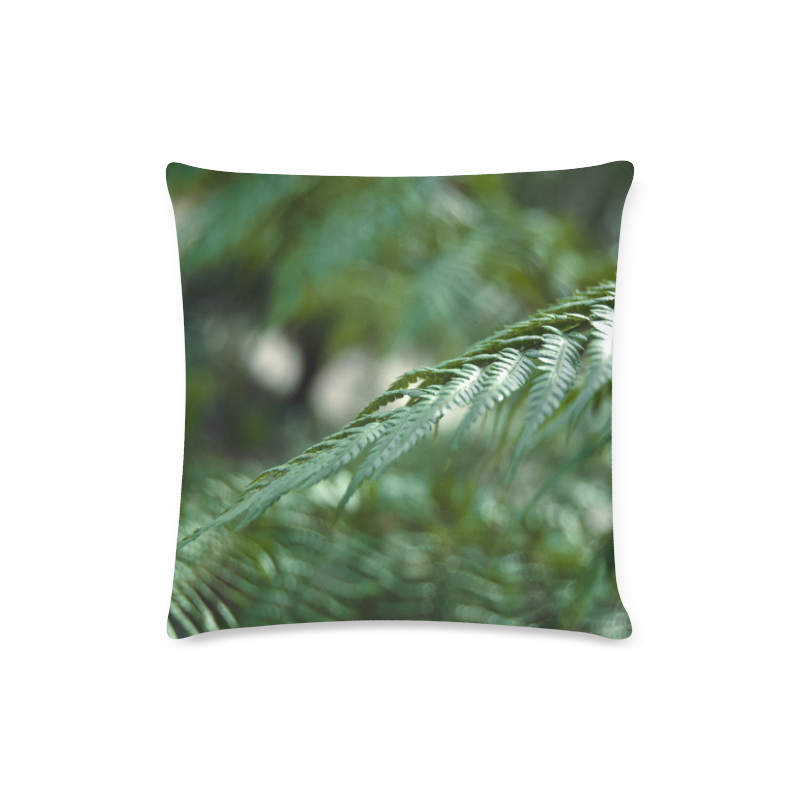 Nature green Custom Zippered Pillow Case 16"x16"(Twin Sides)