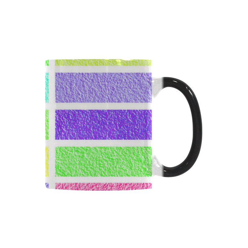 Pastel rectangles Custom Morphing Mug