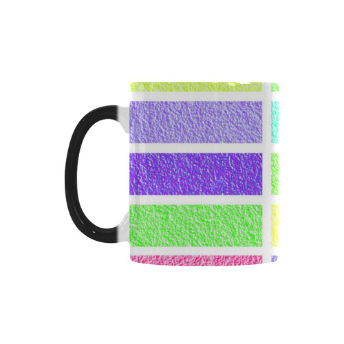 Pastel rectangles Custom Morphing Mug