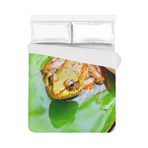 Frog on a Lily-pad Duvet Cover 86"x70" ( All-over-print)