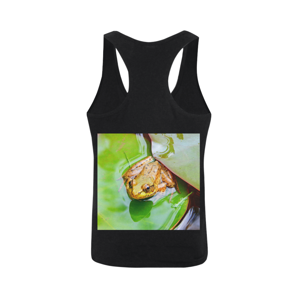 Frog on a Lily-pad Plus-size Men's I-shaped Tank Top (Model T32)