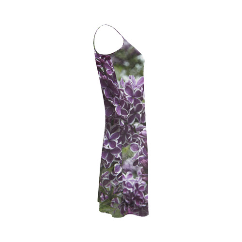 Lilac flowers Alcestis Slip Dress (Model D05)