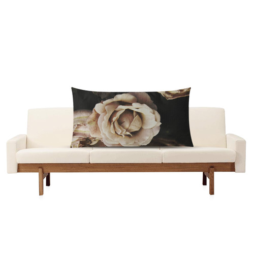 Roses in autumn Rectangle Pillow Case 20"x36"(Twin Sides)