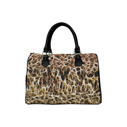 Misty Fur Coral - Jera Nour Boston Handbag (Model 1621)