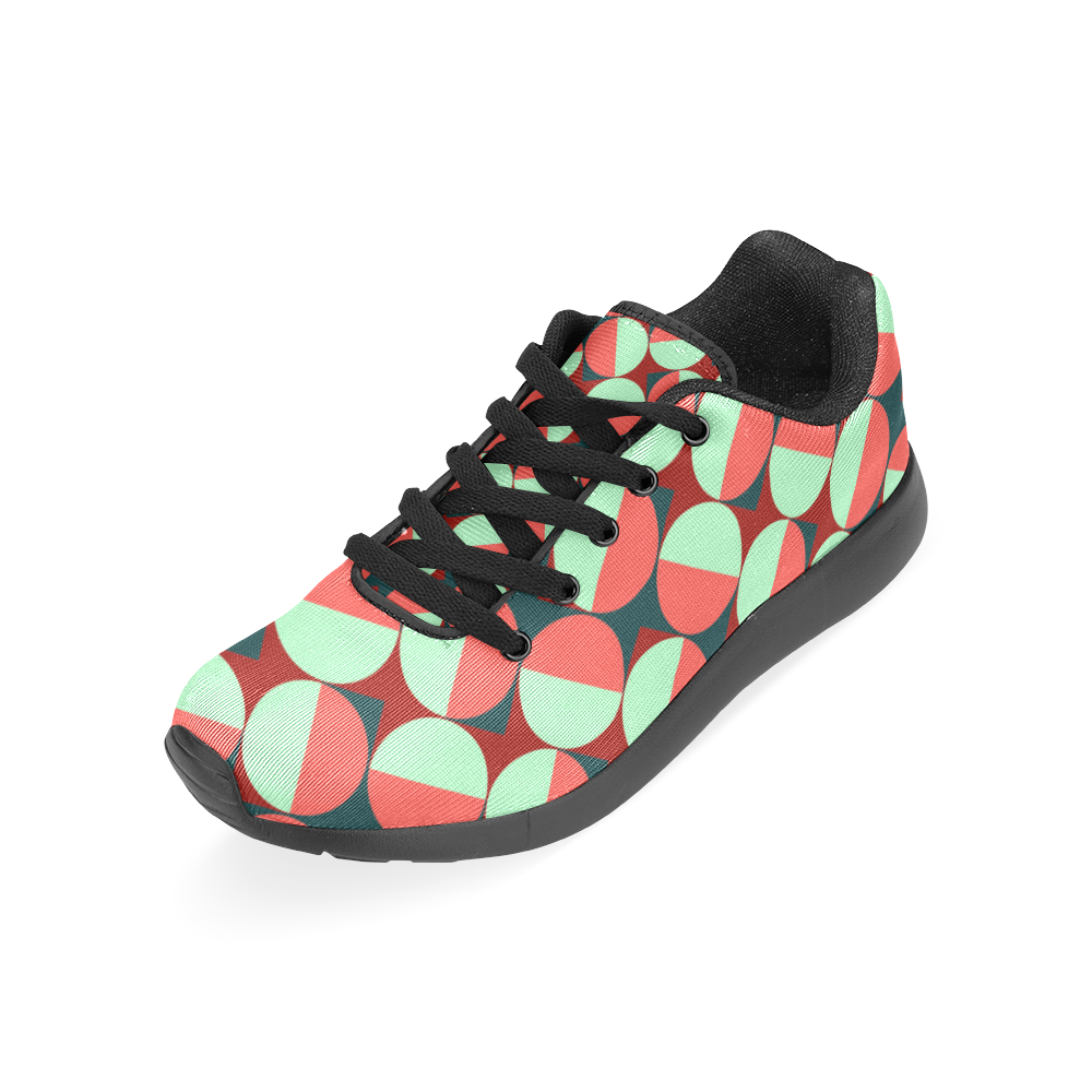 Modernist Geometric Tiles Women’s Running Shoes (Model 020)
