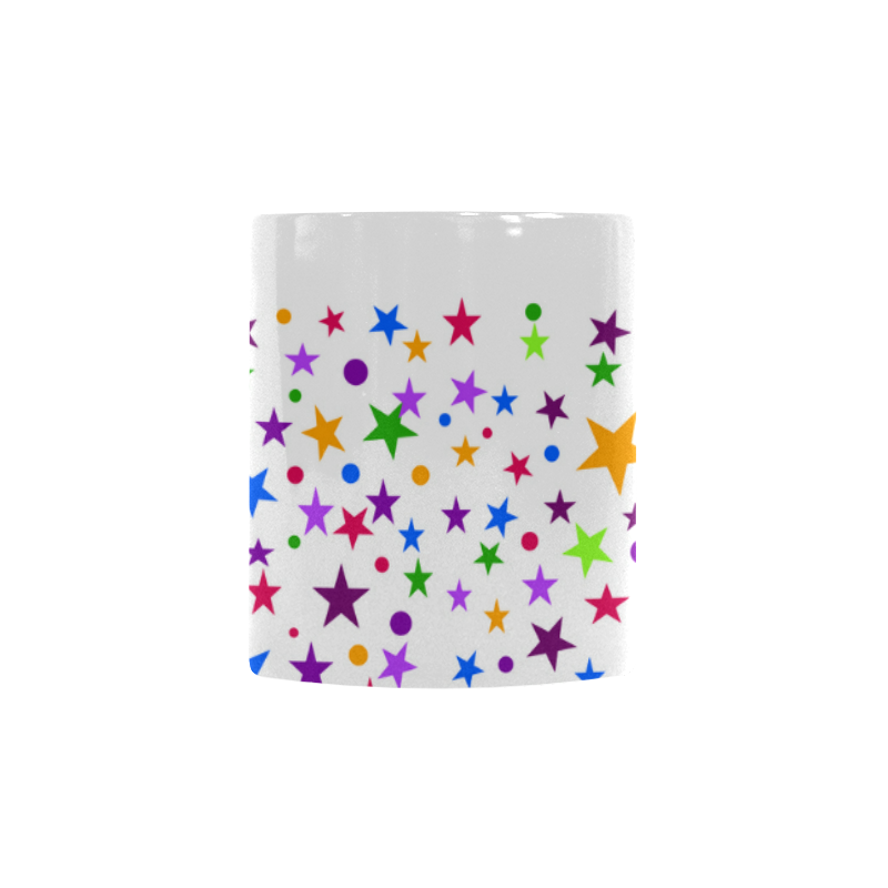Colorful stars Custom Morphing Mug