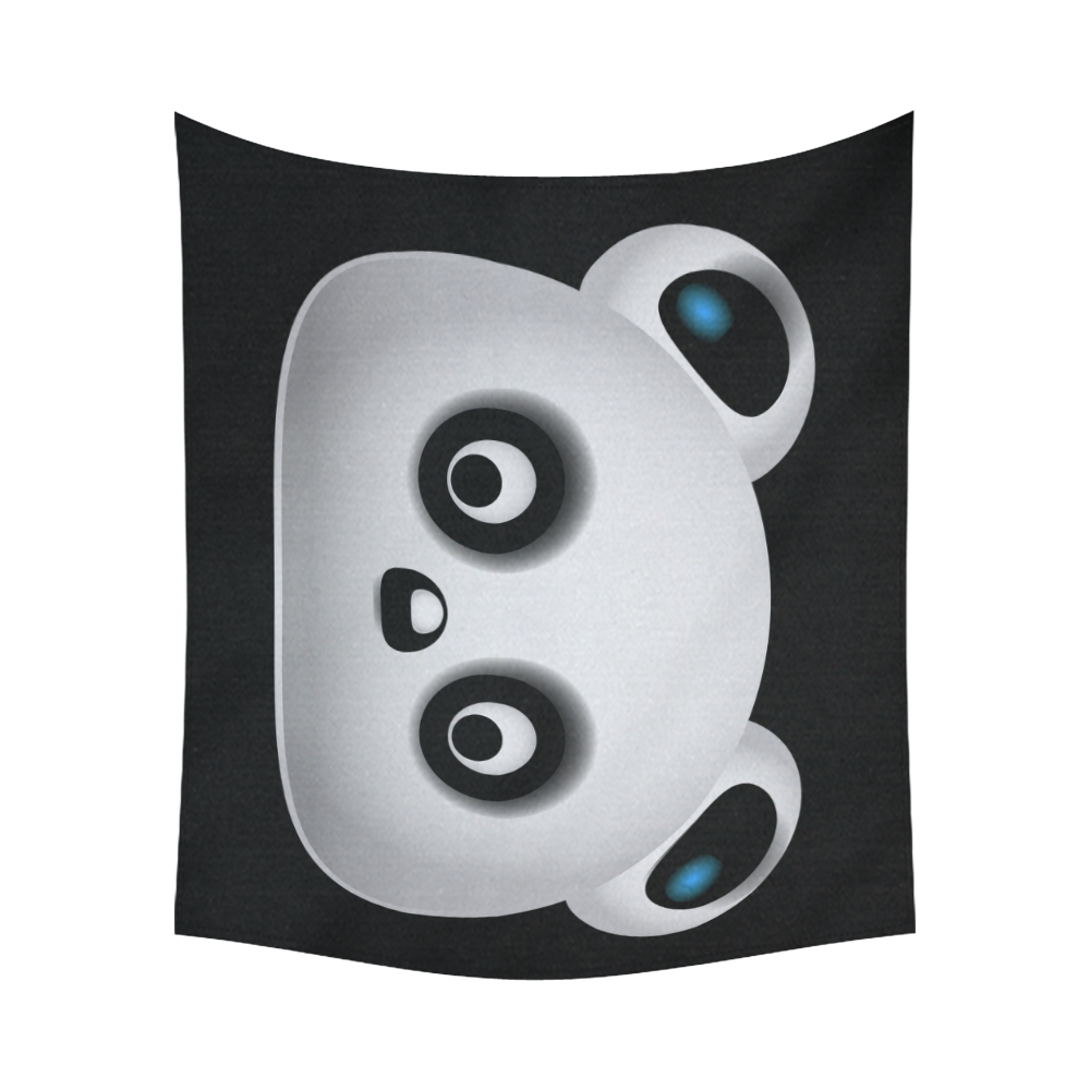 Panda Bear Cotton Linen Wall Tapestry 60"x 51"