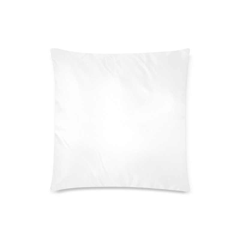 Luxurious white Diamond Pattern Custom Zippered Pillow Case 18"x18" (one side)