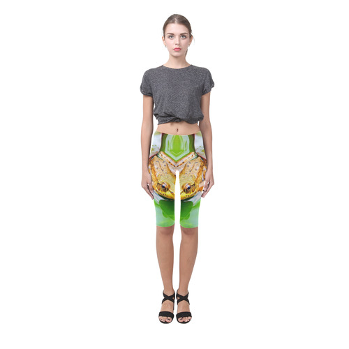 Frog on a Lily-pad Hestia Cropped Leggings (Model L03)