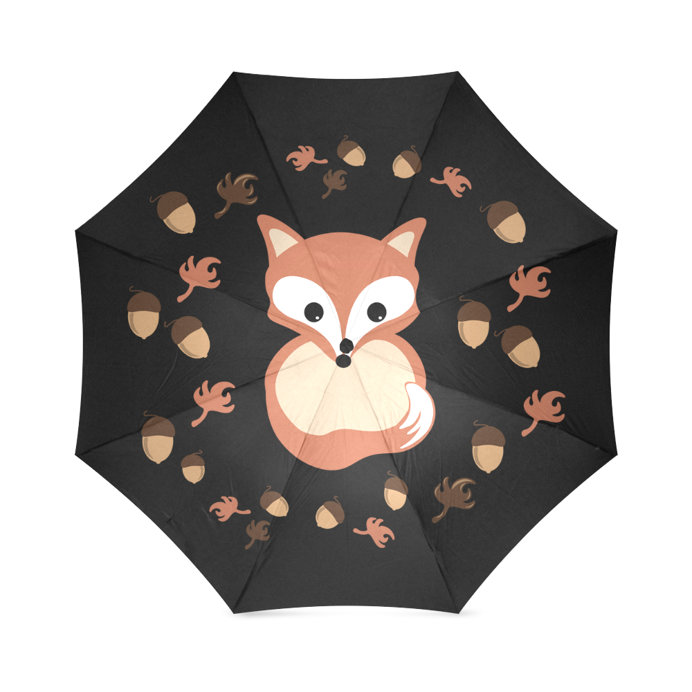 Fox in autumn Foldable Umbrella (Model U01)