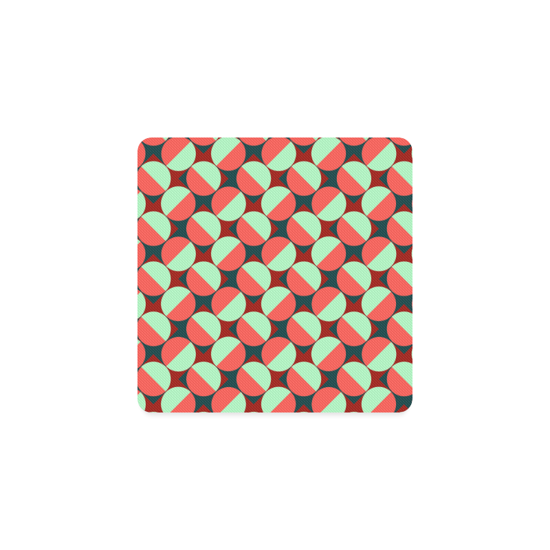 Modernist Geometric Tiles Square Coaster