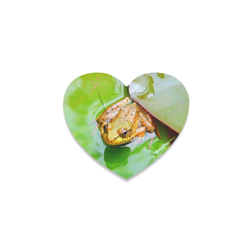 Frog on a Lily-pad Heart Coaster