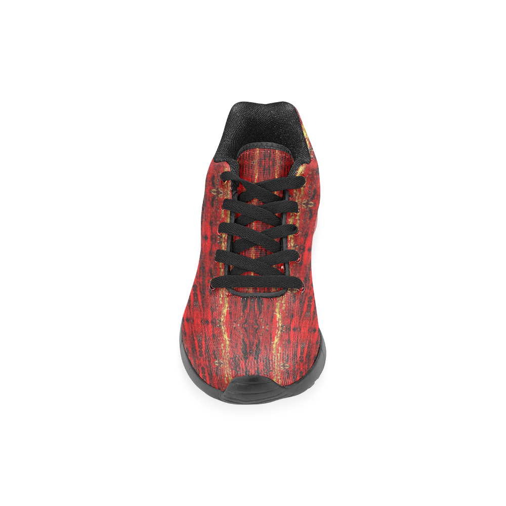 Red Gold, Old Oriental Pattern Women’s Running Shoes (Model 020)