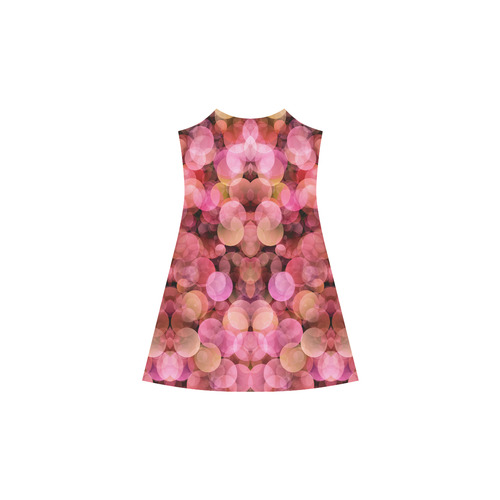 Peach and pink bubbles Alcestis Slip Dress (Model D05)