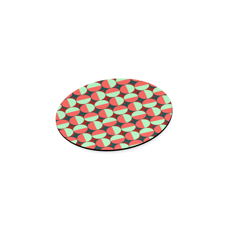 Modernist Geometric Tiles Round Coaster