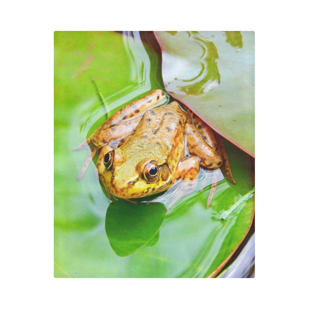 Frog on a Lily-pad Duvet Cover 86"x70" ( All-over-print)