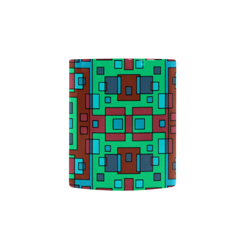 Overlap square Custom Morphing Mug