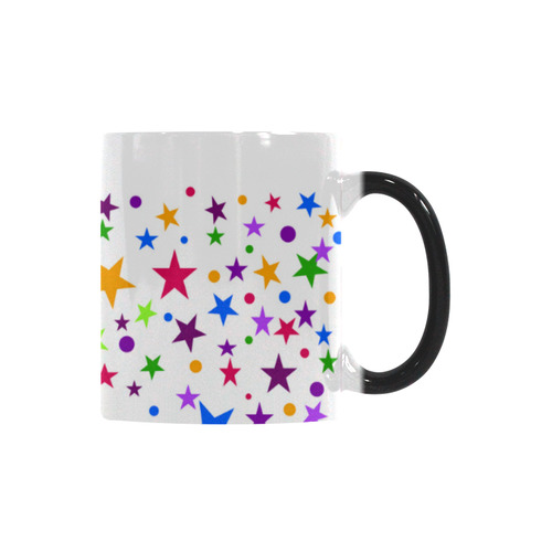 Colorful stars Custom Morphing Mug