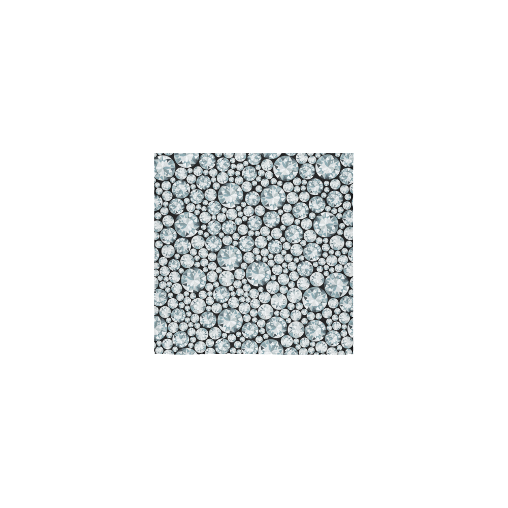 Luxurious white Diamond Pattern Square Towel 13“x13”