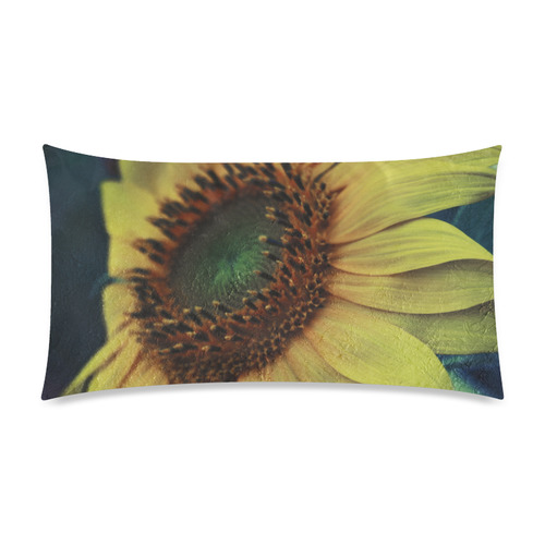 Sunflower Rectangle Pillow Case 20"x36"(Twin Sides)