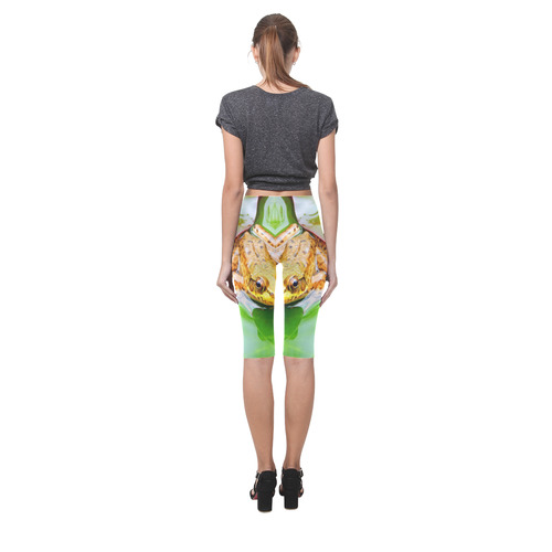 Frog on a Lily-pad Hestia Cropped Leggings (Model L03)