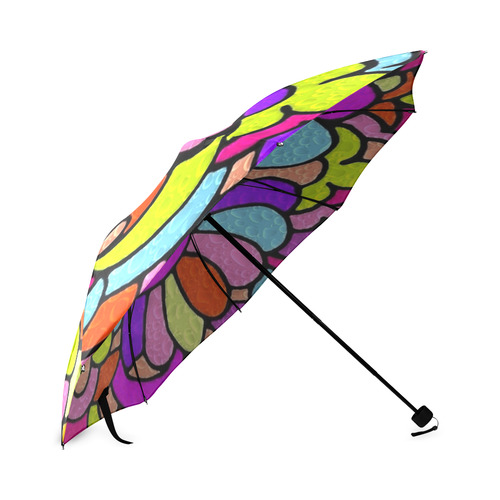 Pattern Drops by Popart Lover Foldable Umbrella (Model U01)