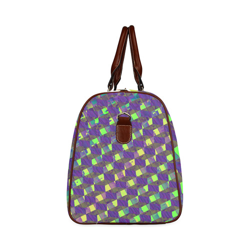 Yellow Blue and Green Colorful Abstract Waterproof Travel Bag/Small (Model 1639)