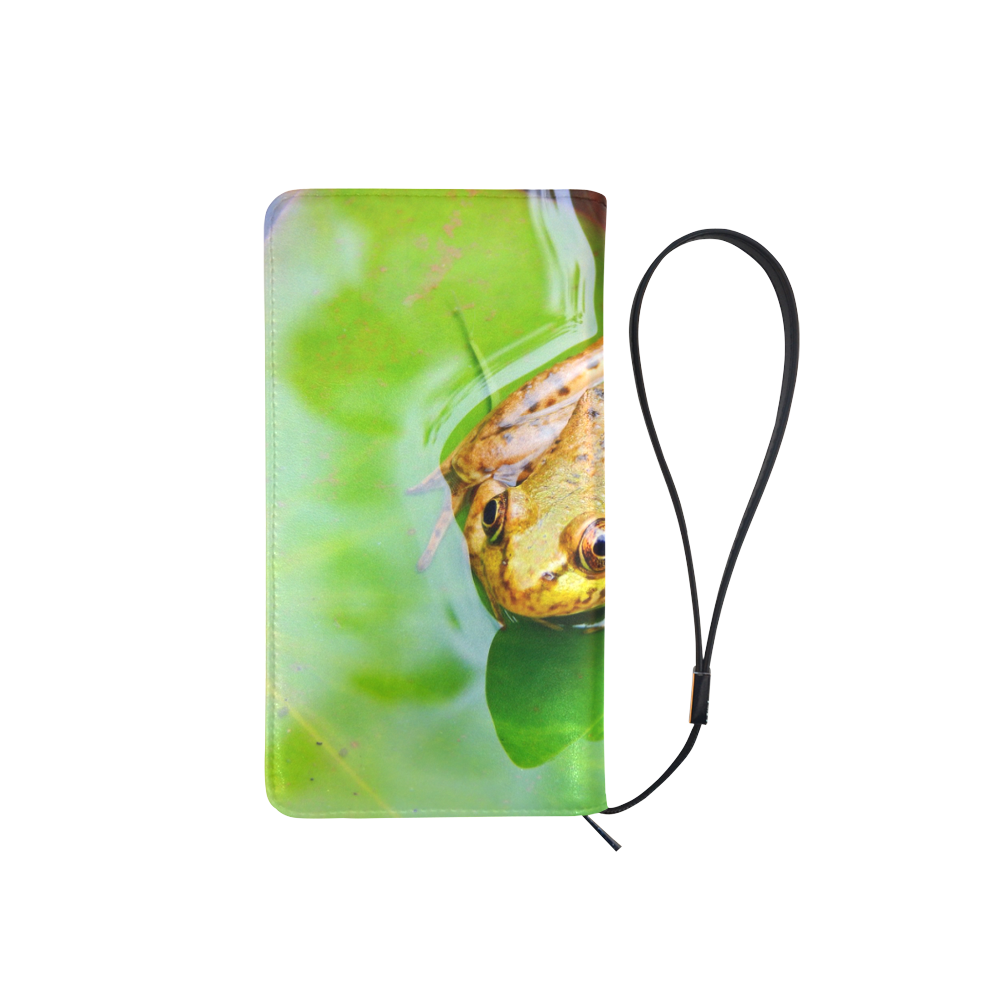 Frog on a Lily-pad Men's Clutch Purse （Model 1638）