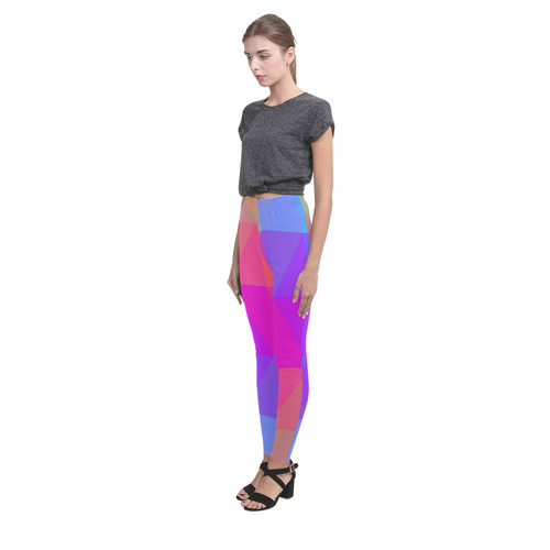 Triangle Rainbow Abstract Cassandra Women's Leggings (Model L01)