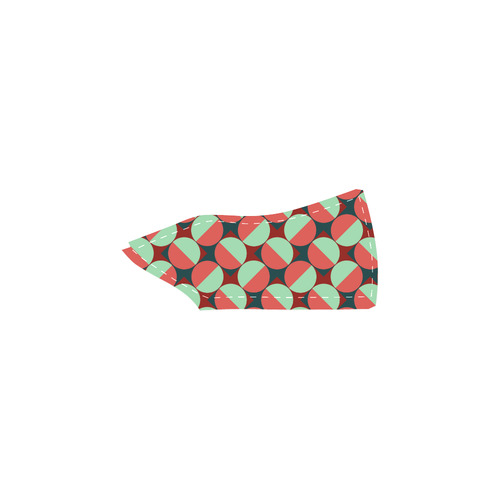 Modernist Geometric Tiles Men's Slip-on Canvas Shoes (Model 019)